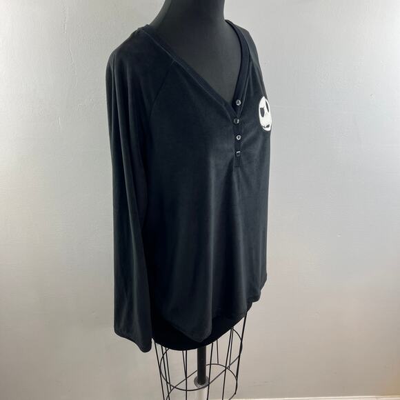 Disney The Nightmare Before Christmas Black Pajama Top Sleepwear Size XL - Picture 5 of 10